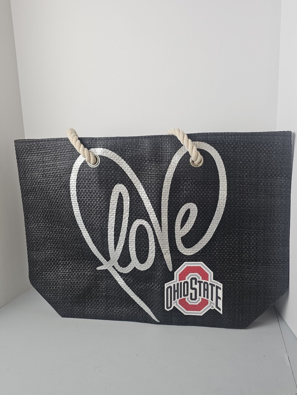 Littlearth NCAA Love Tote Bag Ohio State Buckeyes Fan Game Rope Handles NWOT